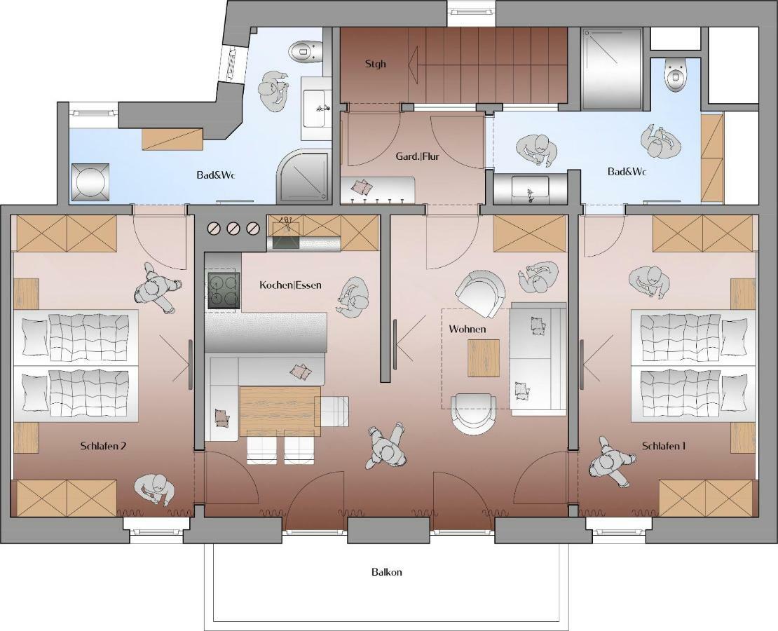 Appartements Erwin&Eleonore Hüttl - Penthouse Neukirchen am Großvenediger Exterior foto